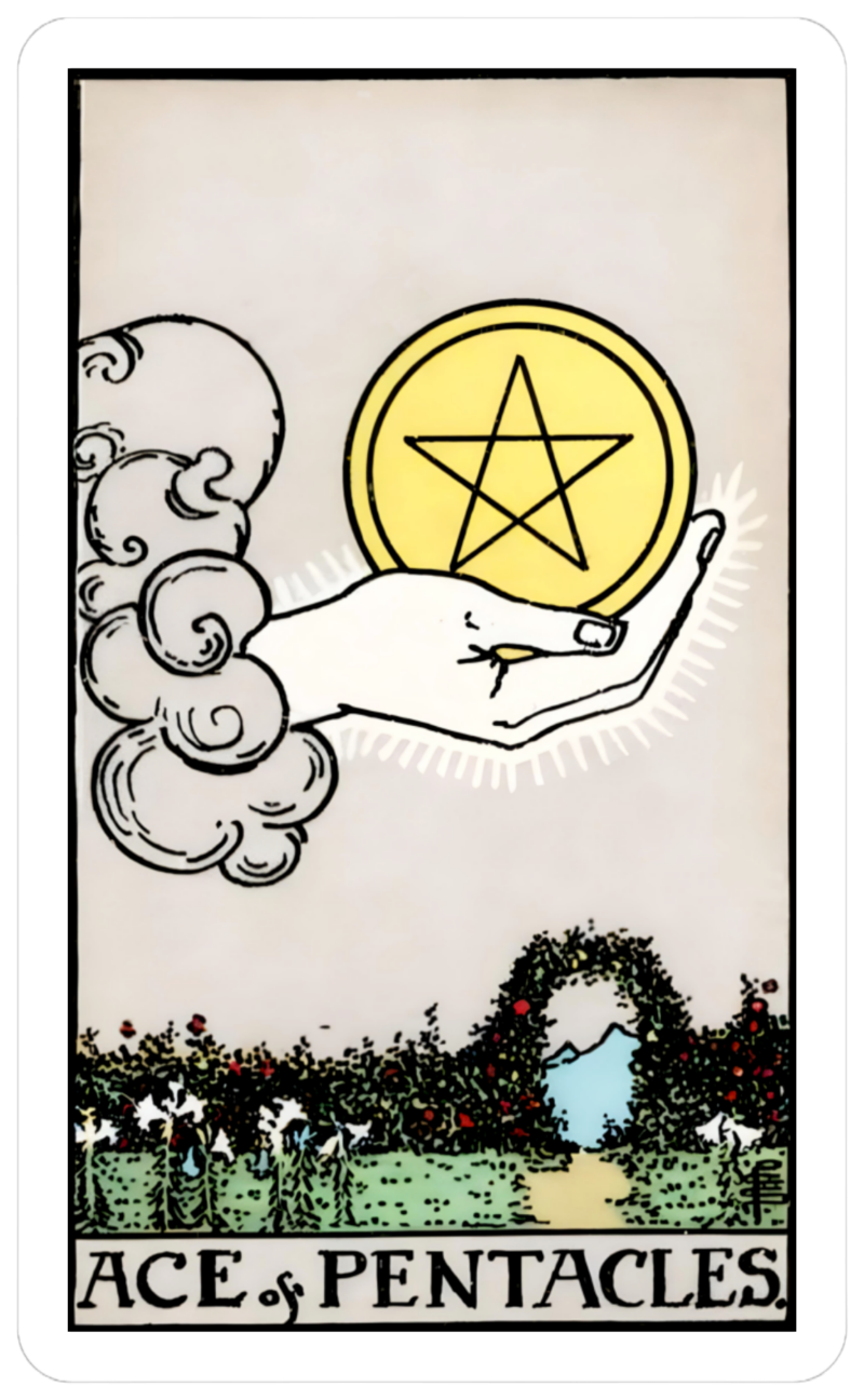 ace of pentacles card